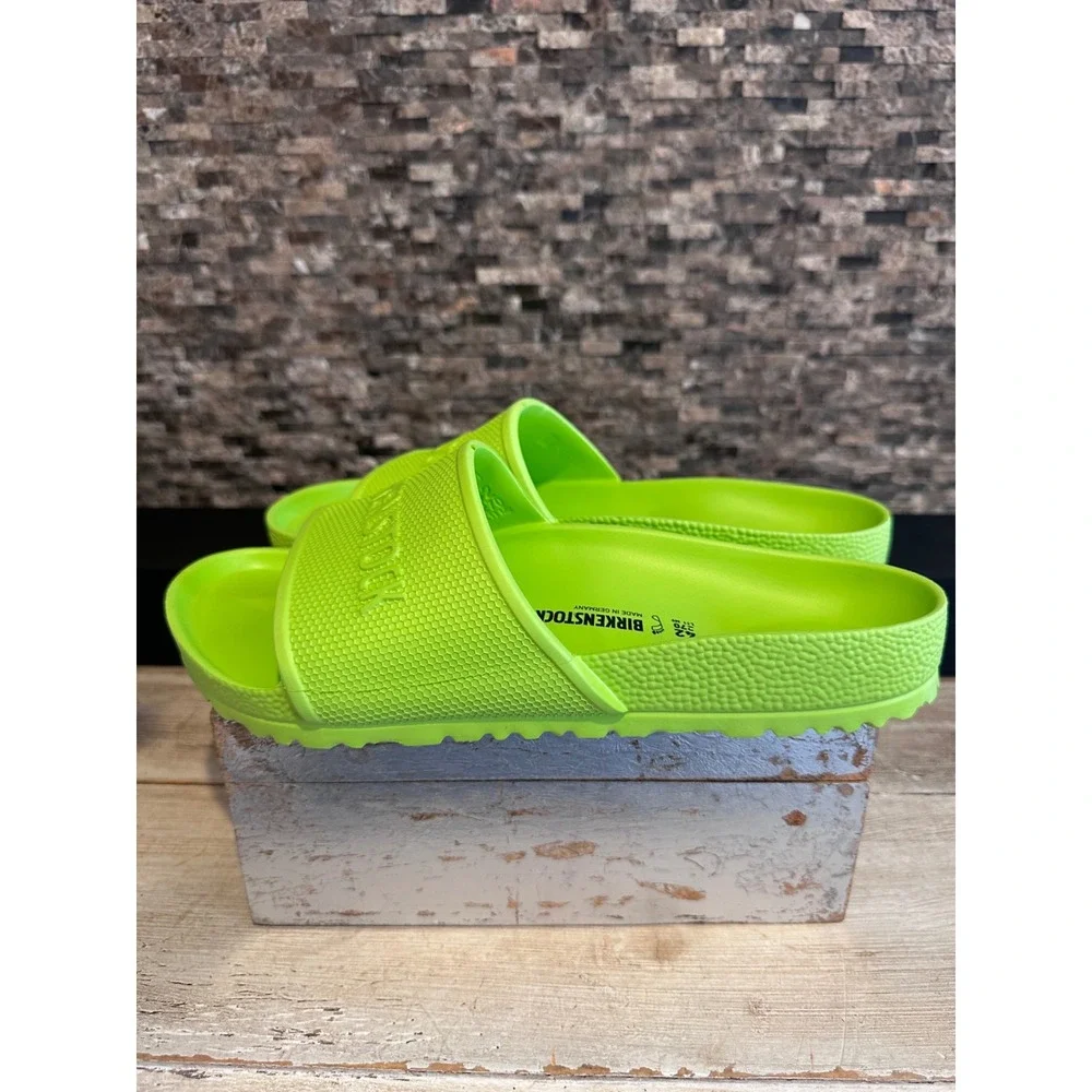 Birkenstock Barbados EVA Slide Sandals Lime Green Neon Mens 9 Womens 11 EU 42